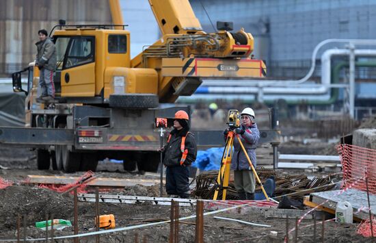 Строительство новых корпусов на Красноярском алюминиевом заводе