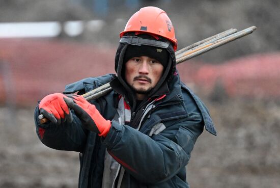 Строительство новых корпусов на Красноярском алюминиевом заводе