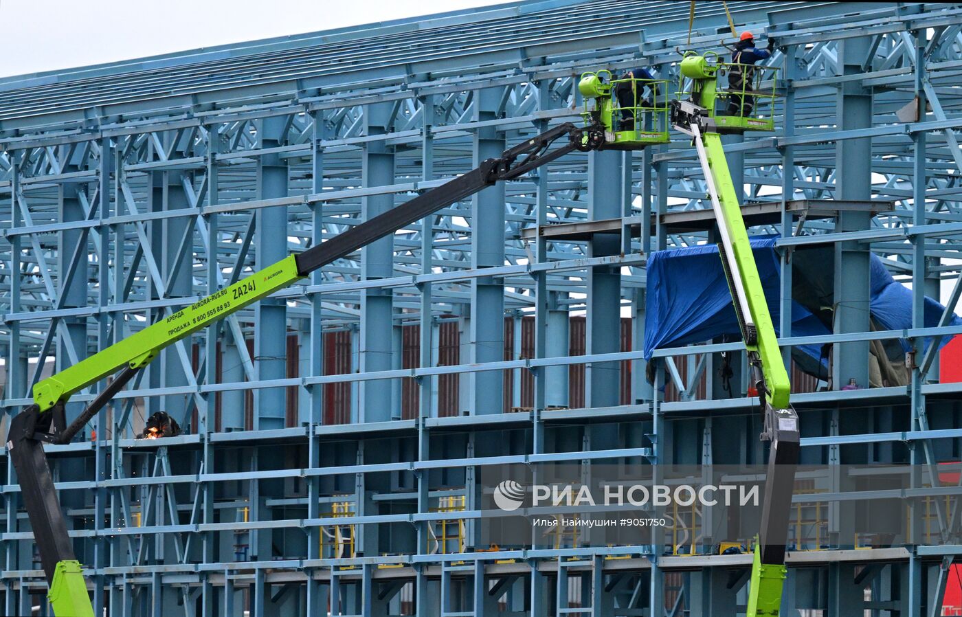 Строительство новых корпусов на Красноярском алюминиевом заводе