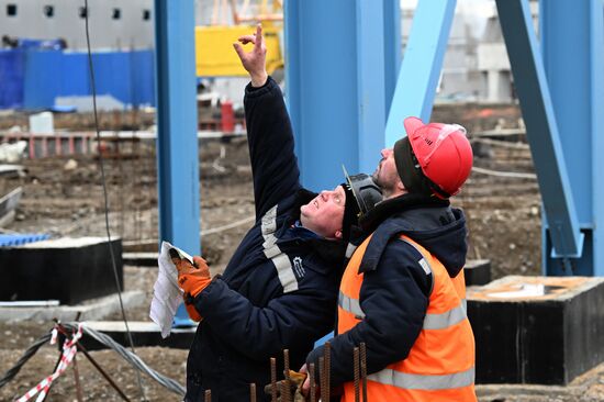 Строительство новых корпусов на Красноярском алюминиевом заводе