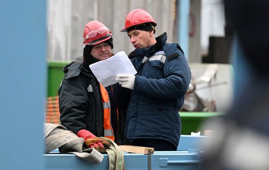 Строительство новых корпусов на Красноярском алюминиевом заводе