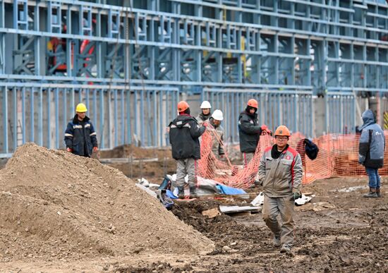 Строительство новых корпусов на Красноярском алюминиевом заводе