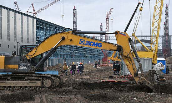 Строительство новых корпусов на Красноярском алюминиевом заводе