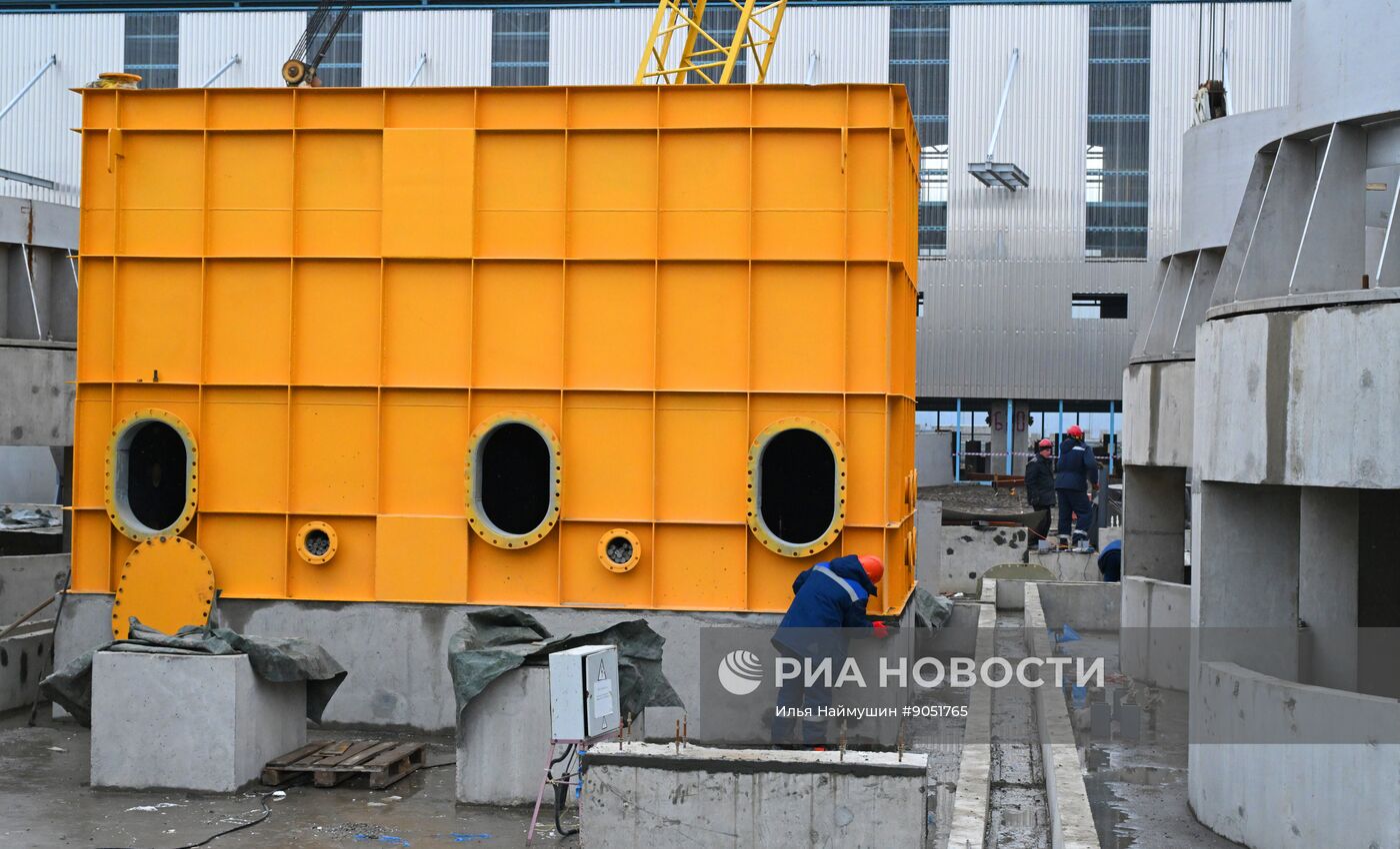 Строительство новых корпусов на Красноярском алюминиевом заводе