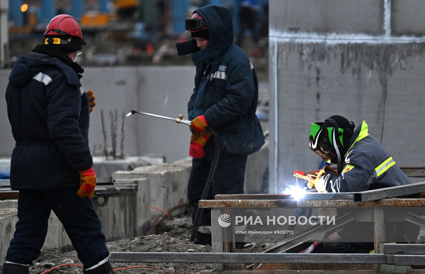Строительство новых корпусов на Красноярском алюминиевом заводе
