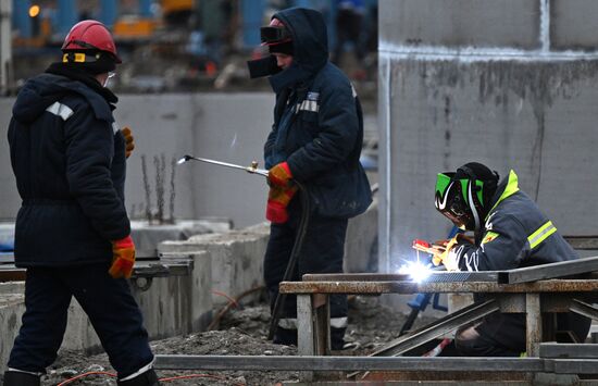 Строительство новых корпусов на Красноярском алюминиевом заводе