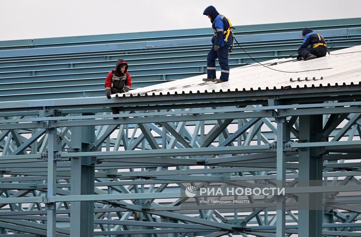 Строительство новых корпусов на Красноярском алюминиевом заводе