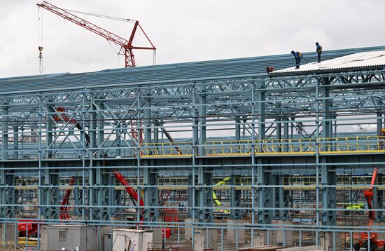 Строительство новых корпусов на Красноярском алюминиевом заводе