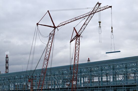 Строительство новых корпусов на Красноярском алюминиевом заводе