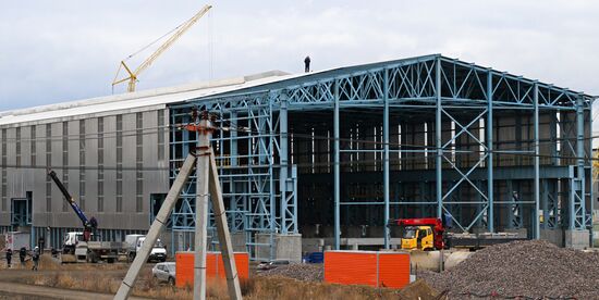 Строительство новых корпусов на Красноярском алюминиевом заводе