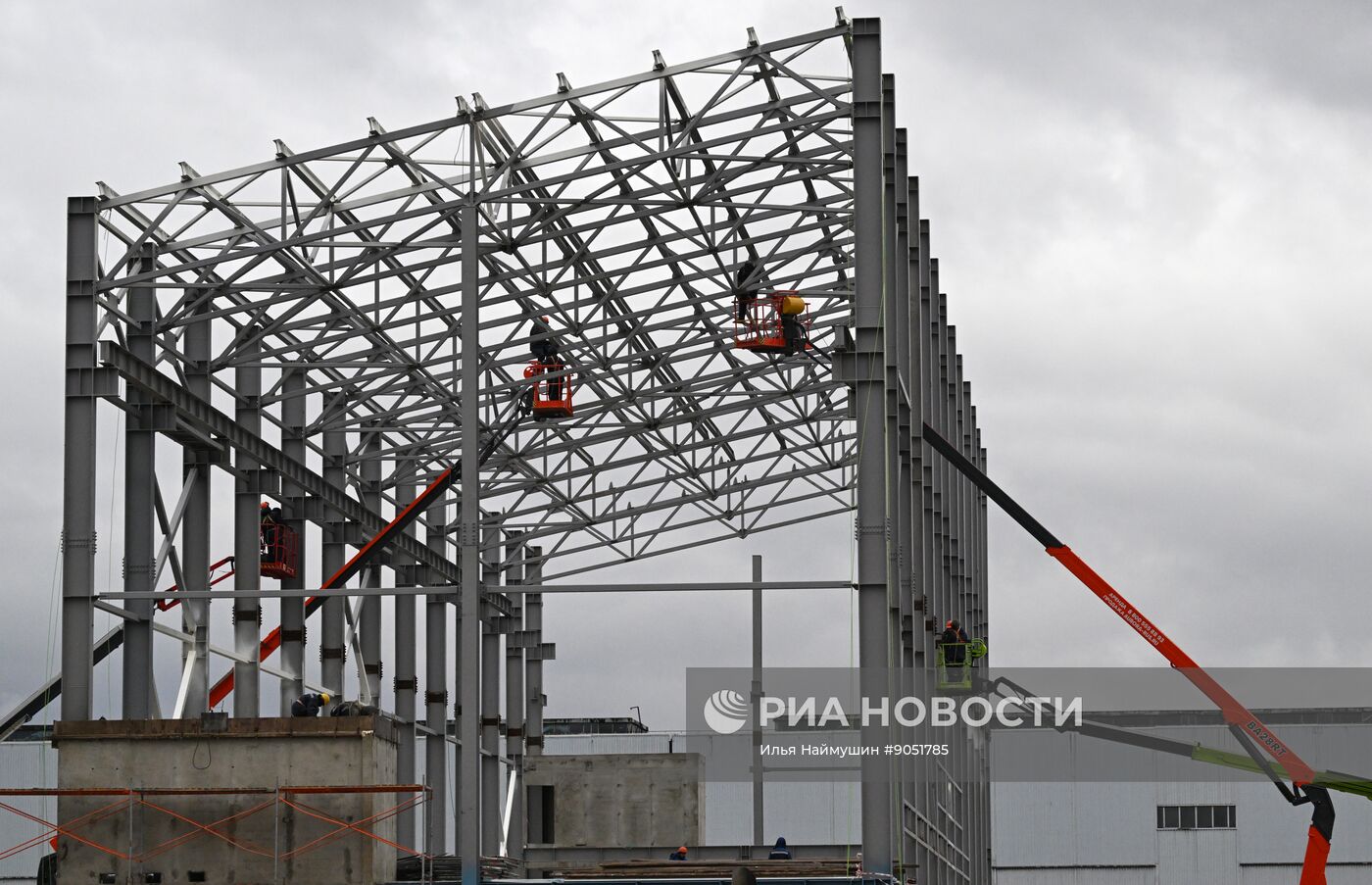 Строительство новых корпусов на Красноярском алюминиевом заводе