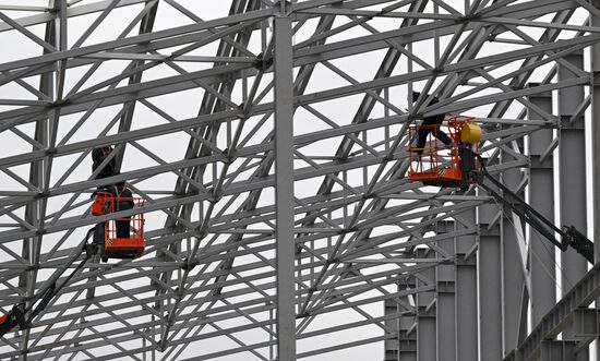 Строительство новых корпусов на Красноярском алюминиевом заводе