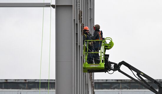 Строительство новых корпусов на Красноярском алюминиевом заводе