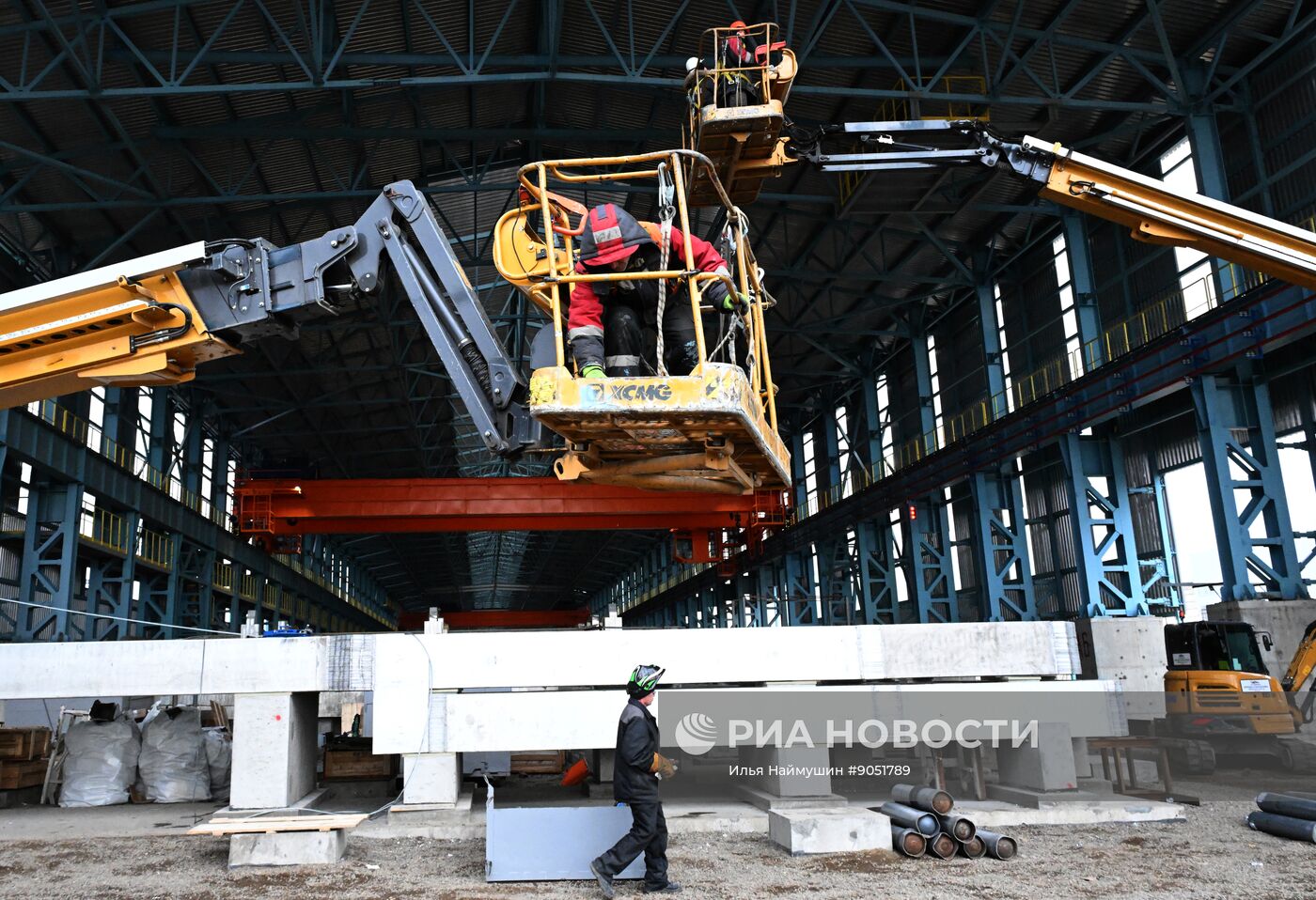 Строительство новых корпусов на Красноярском алюминиевом заводе