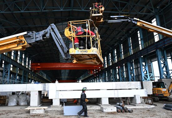 Строительство новых корпусов на Красноярском алюминиевом заводе