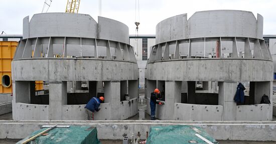 Строительство новых корпусов на Красноярском алюминиевом заводе