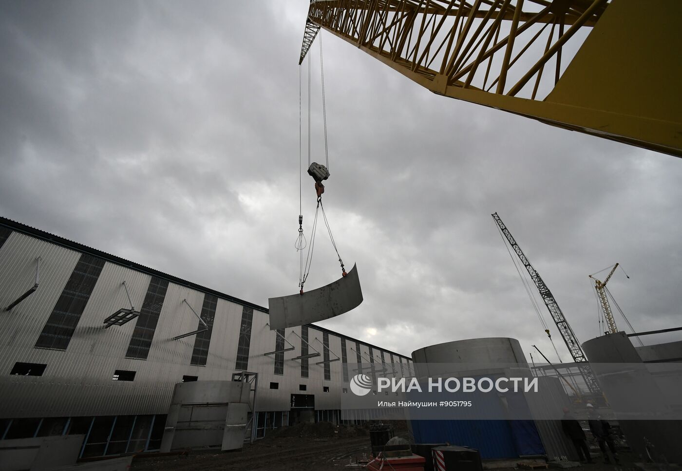 Строительство новых корпусов на Красноярском алюминиевом заводе
