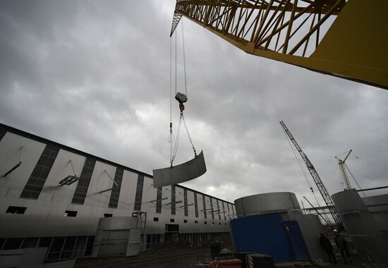 Строительство новых корпусов на Красноярском алюминиевом заводе