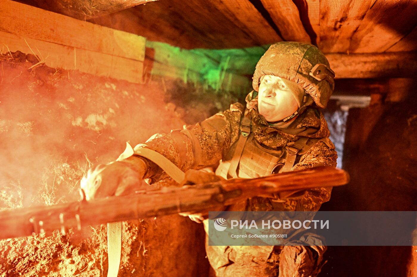 Отработка боевого слаживания военнослужащими 164-й мотострелковой бригады