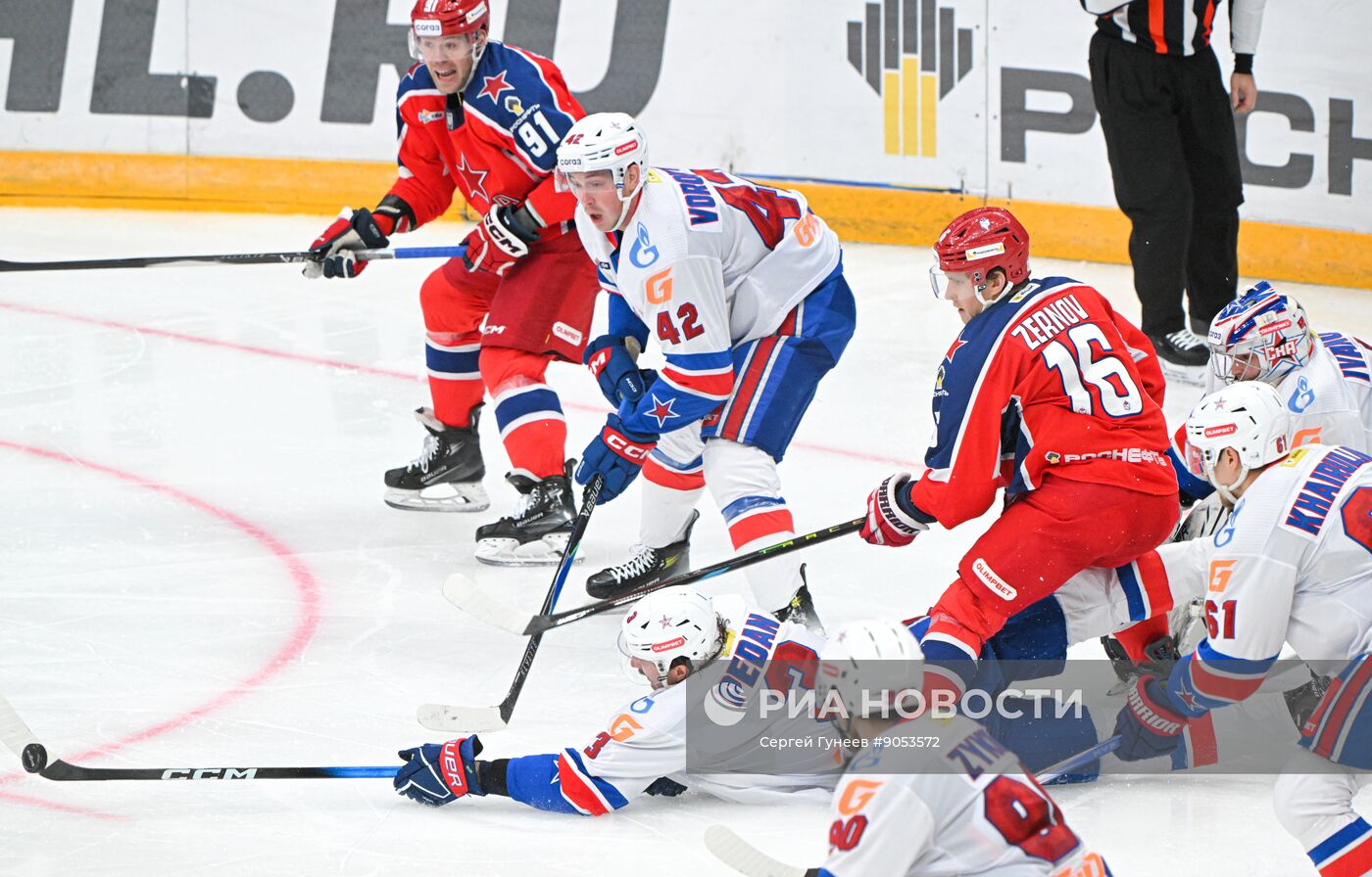 Хоккей. КХЛ. ЦСКА (Москва) - СКА (Санкт-Петербург)