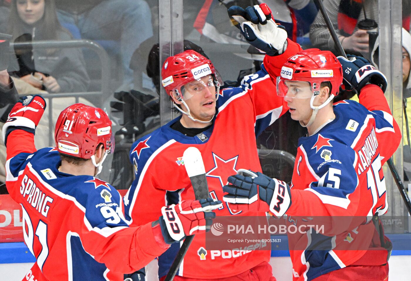 Хоккей. КХЛ. ЦСКА (Москва) - СКА (Санкт-Петербург)