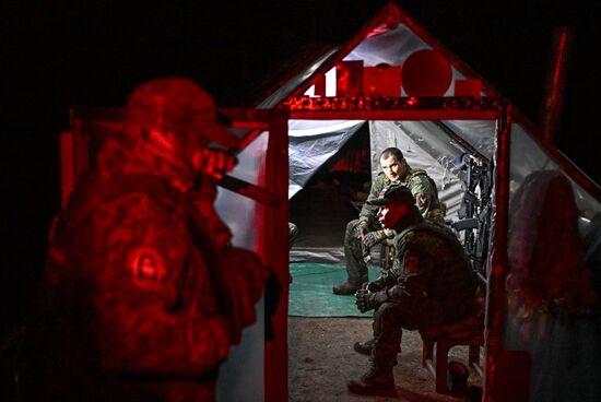 Пост воздушного наблюдения 25-й армии группировки войск "Запад"