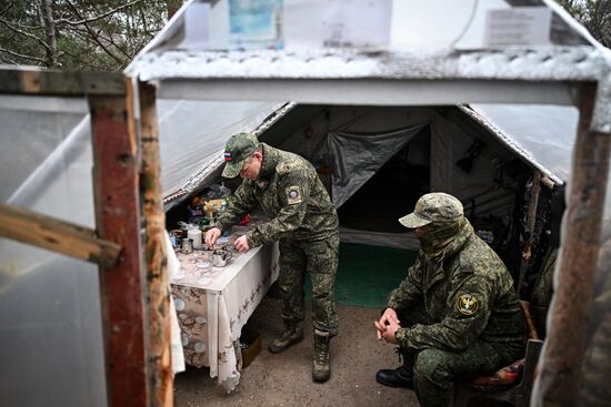 Пост воздушного наблюдения 25-й армии группировки войск "Запад"