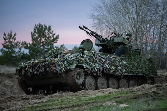 Пост воздушного наблюдения 25-й армии группировки войск "Запад"