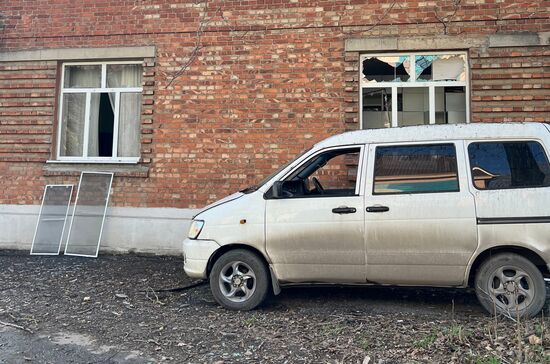 Последствия атаки беспилотников на Таганрог 