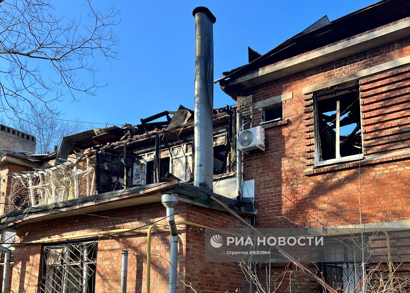 Последствия атаки беспилотников на Таганрог 