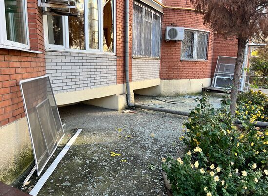 Последствия атаки беспилотников на Таганрог 