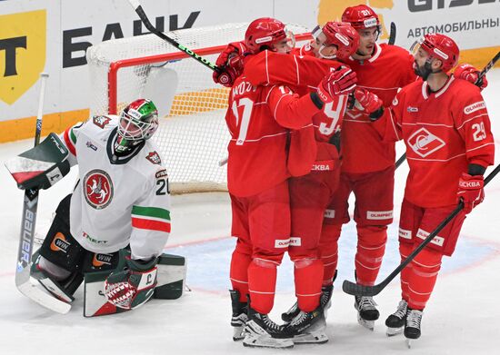 Хоккей. КХЛ. "Спартак" (Москва) - "Ак Барс" (Казань)