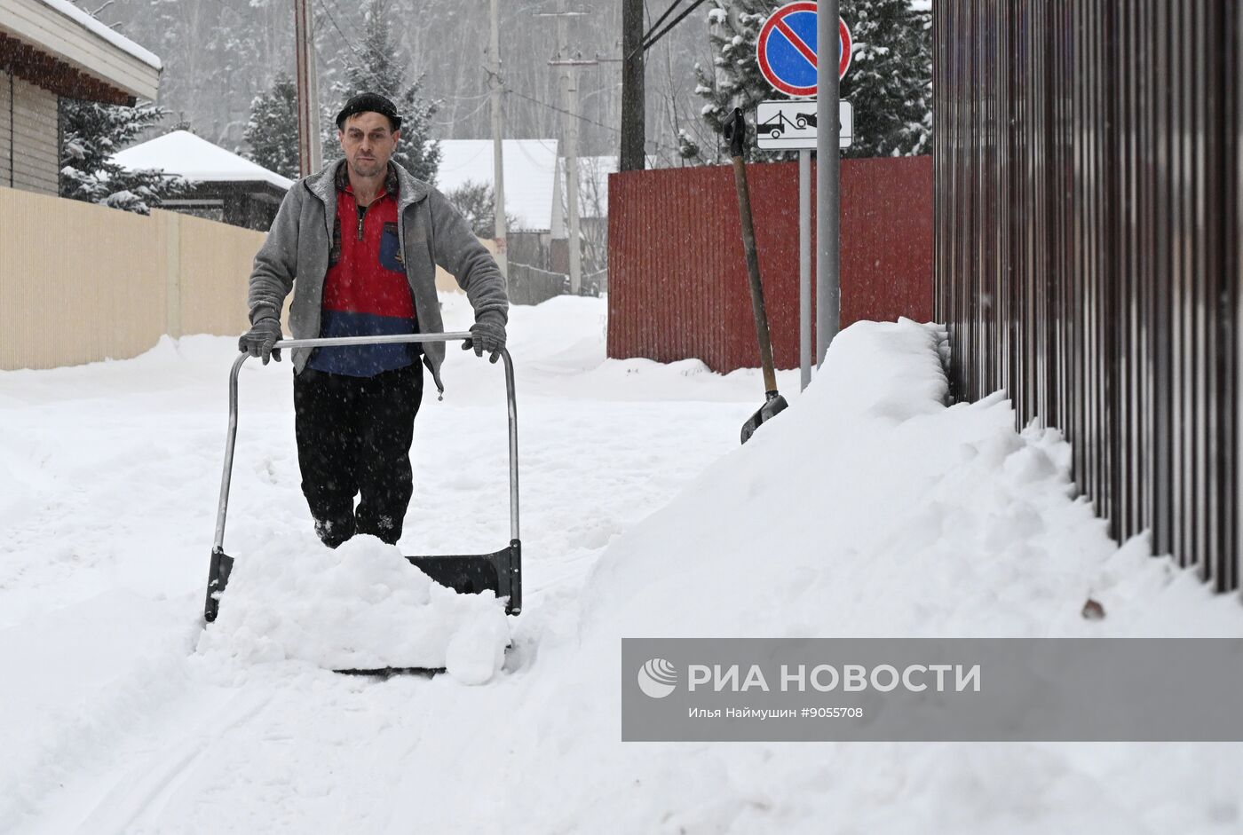 Снежная погода в Красноярском крае