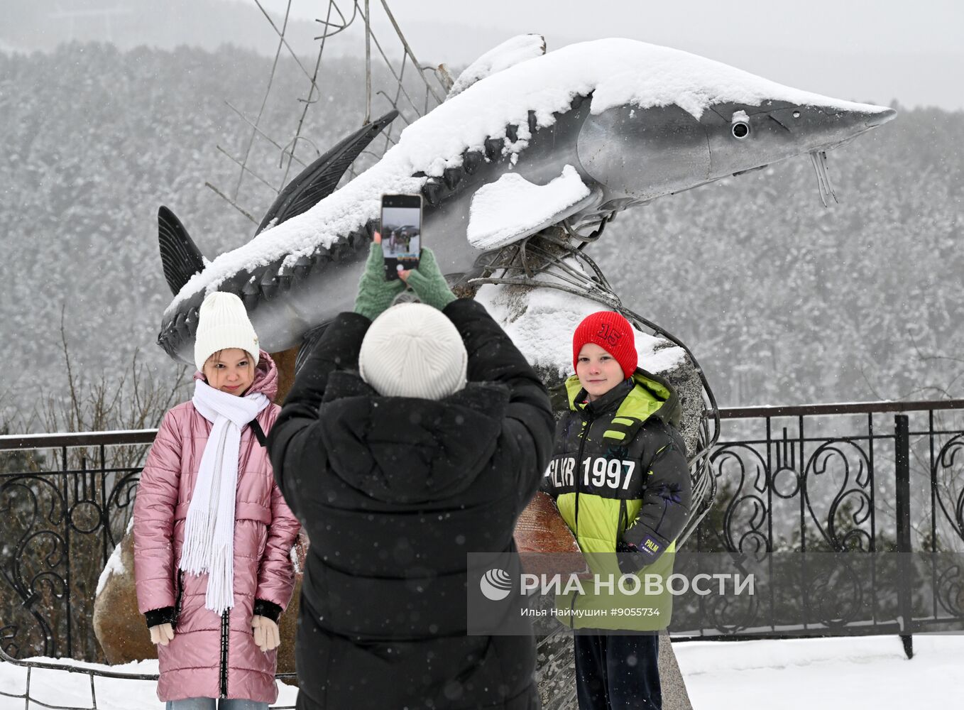 Снежная погода в Красноярском крае