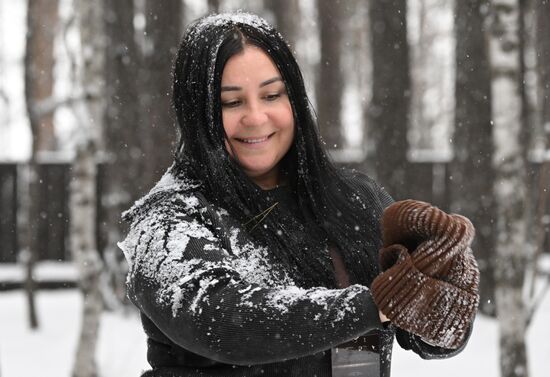 Снежная погода в Красноярском крае