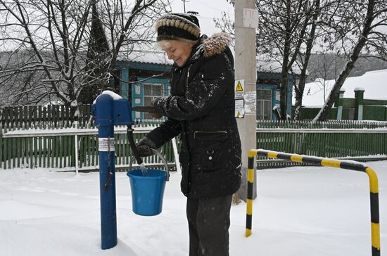 Снежная погода в Красноярском крае