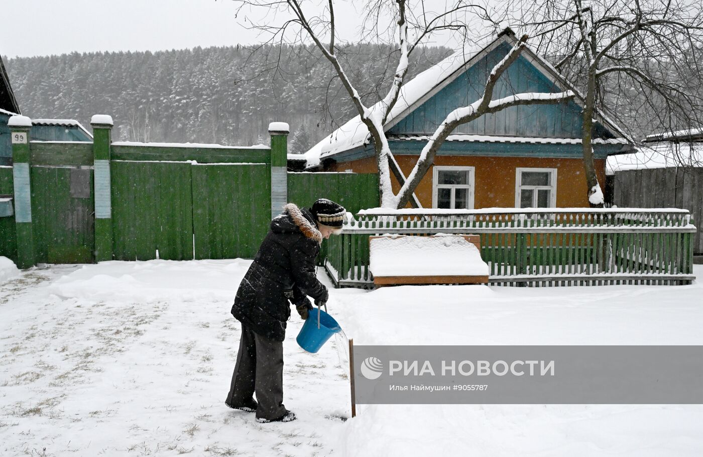Снежная погода в Красноярском крае