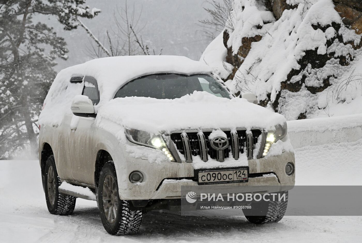 Снежная погода в Красноярском крае