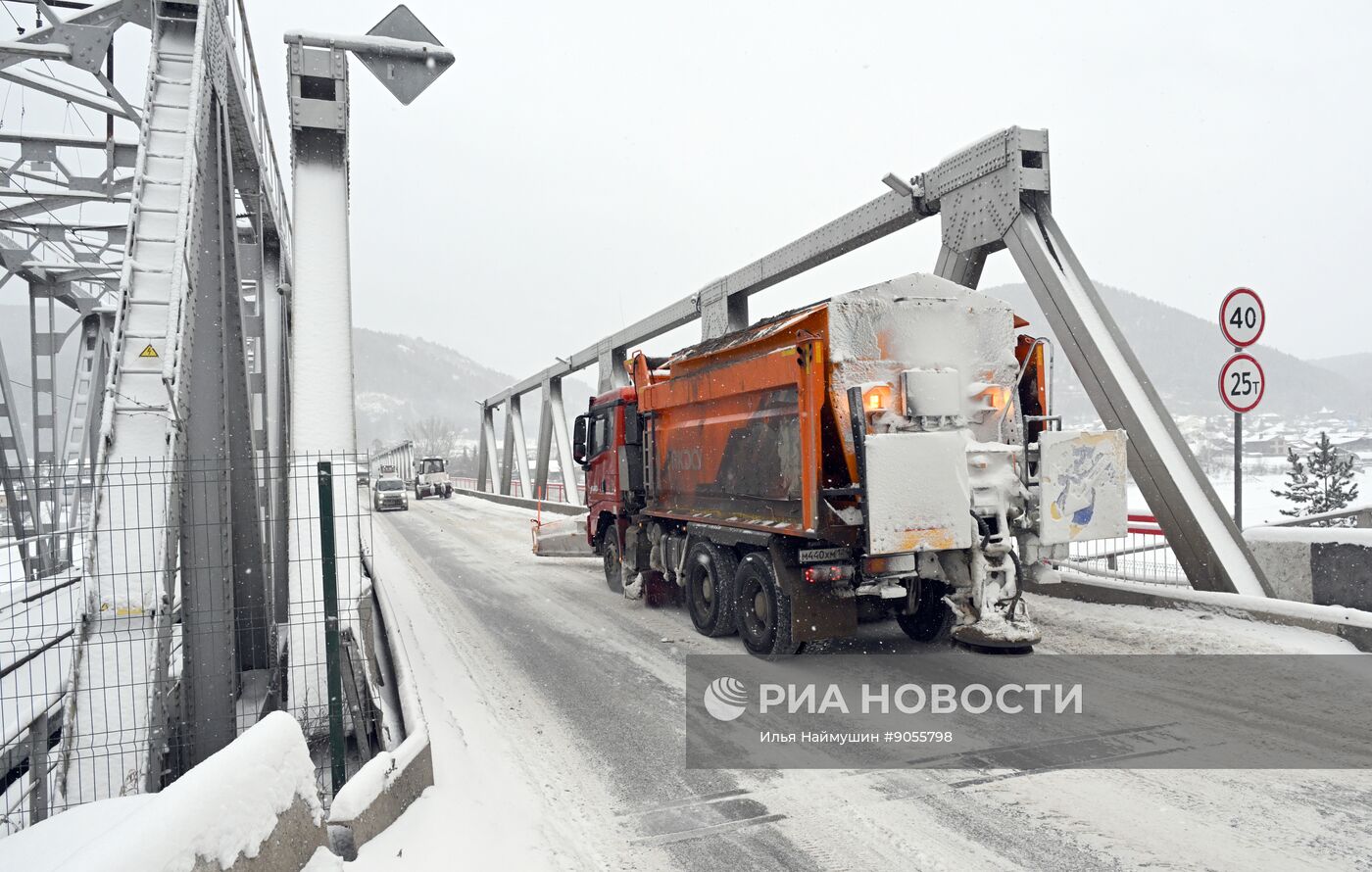 Снежная погода в Красноярском крае