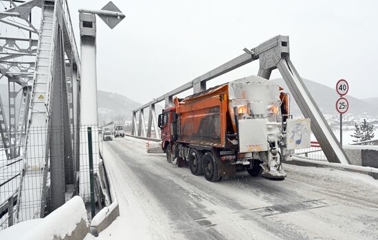 Снежная погода в Красноярском крае