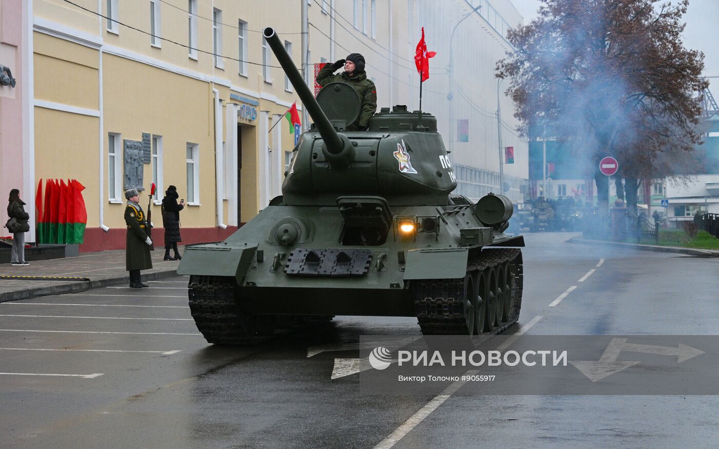 Открытие памятника маршалу Рокоссовскому в Гомеле