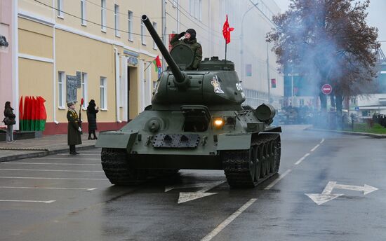 Открытие памятника маршалу Рокоссовскому в Гомеле