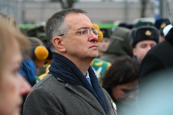 Открытие памятника маршалу Рокоссовскому в Гомеле