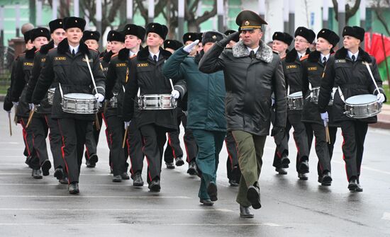 Открытие памятника маршалу Рокоссовскому в Гомеле