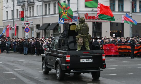 Открытие памятника маршалу Рокоссовскому в Гомеле