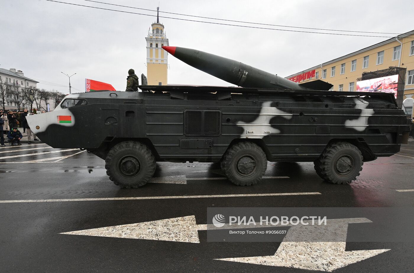 Открытие памятника маршалу Рокоссовскому в Гомеле