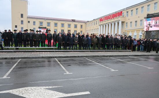 Открытие памятника маршалу Рокоссовскому в Гомеле