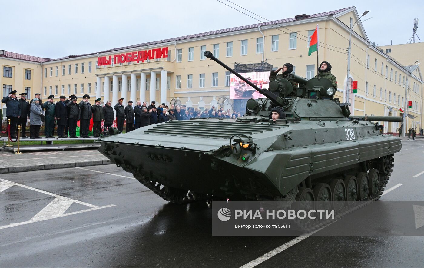 Открытие памятника маршалу Рокоссовскому в Гомеле