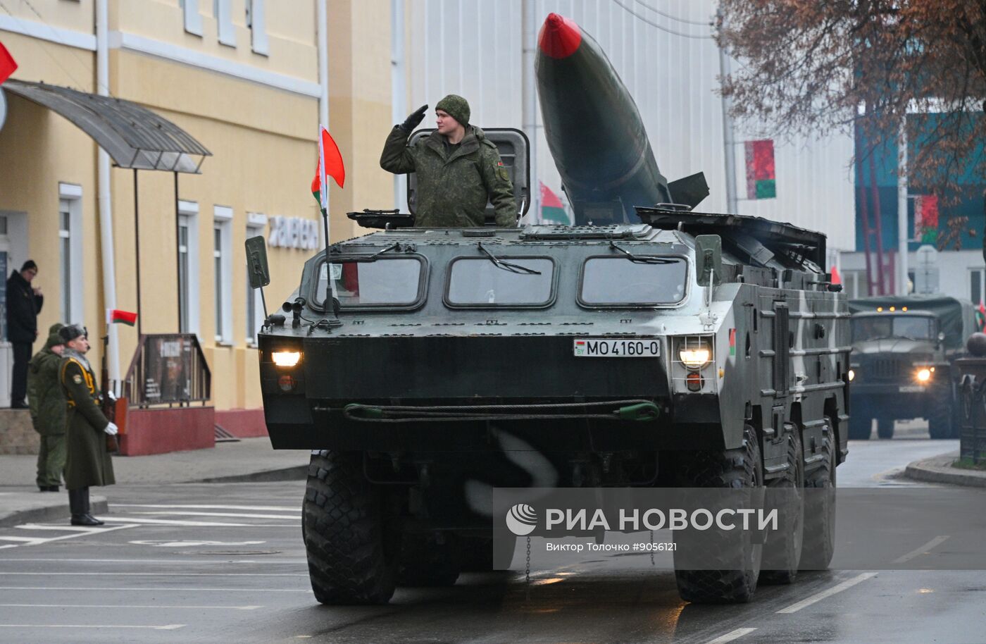 Открытие памятника маршалу Рокоссовскому в Гомеле