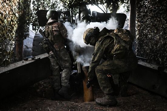 Боевая работа артиллеристов 123-й мотострелковой бригады на Северском направлении